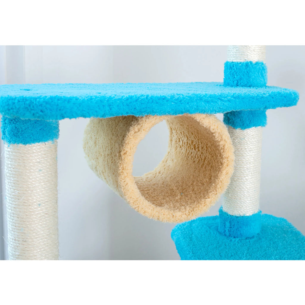 Armarkat Cat Climber, Real Wood Cat Junggle Tree Skyblue