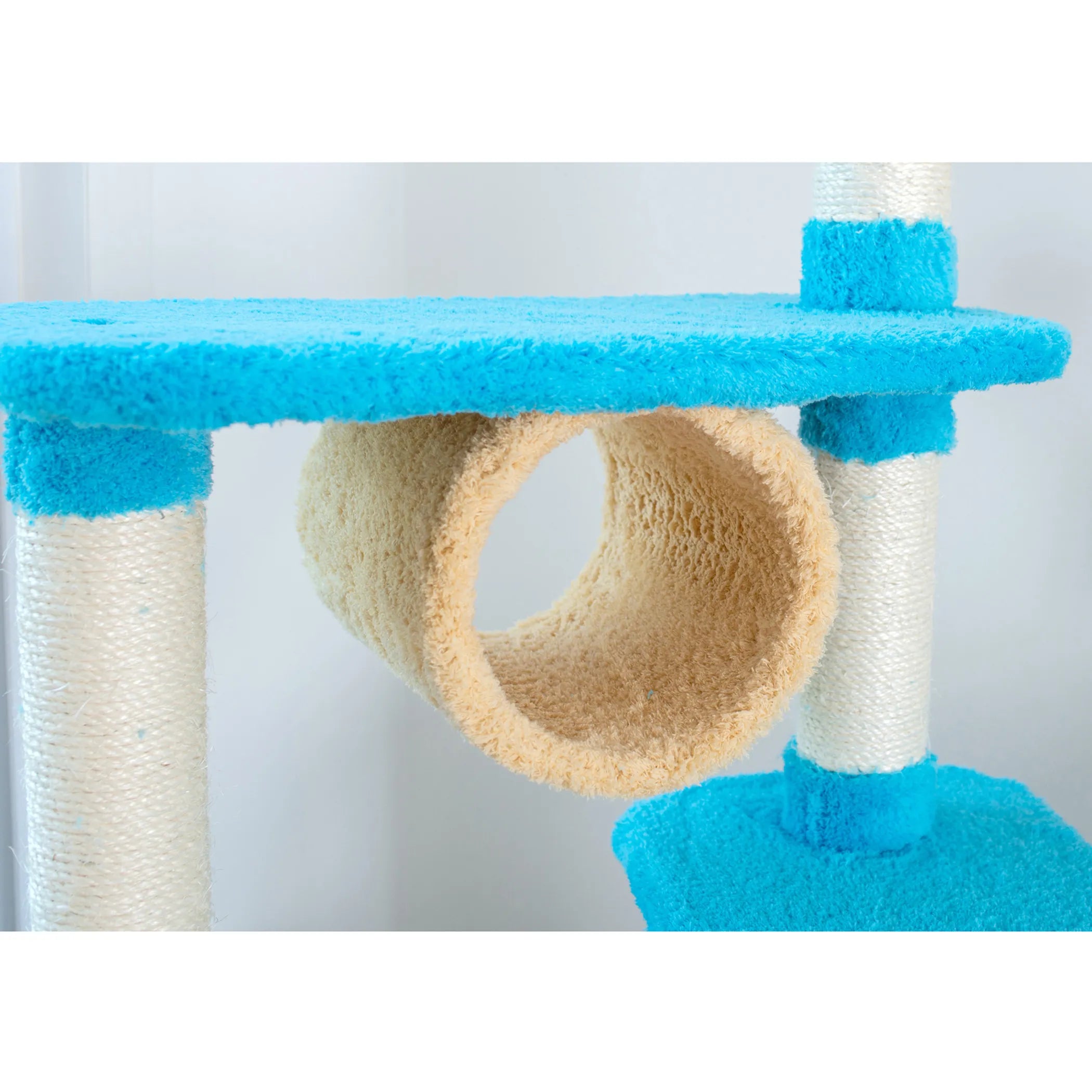 Armarkat Cat Climber, Real Wood Cat Junggle Tree Skyblue