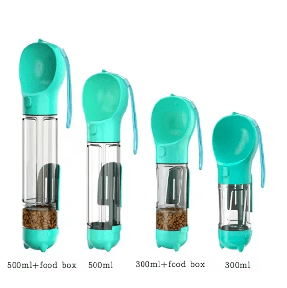 3 - in - 1 Portable Dog Water Bottle and Food Dispenser - Tail Wagger's Haven