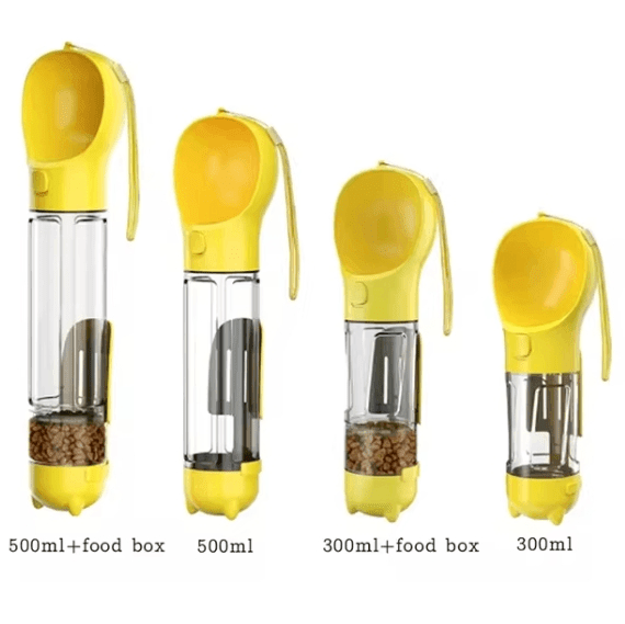 3 - in - 1 Portable Dog Water Bottle and Food Dispenser - Tail Wagger's Haven