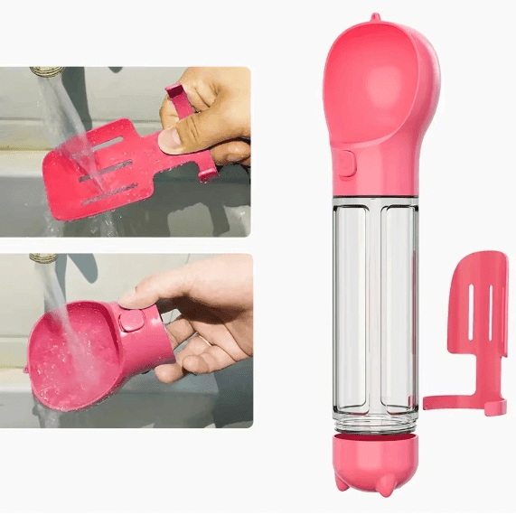 3 - in - 1 Portable Dog Water Bottle and Food Dispenser - Tail Wagger's Haven
