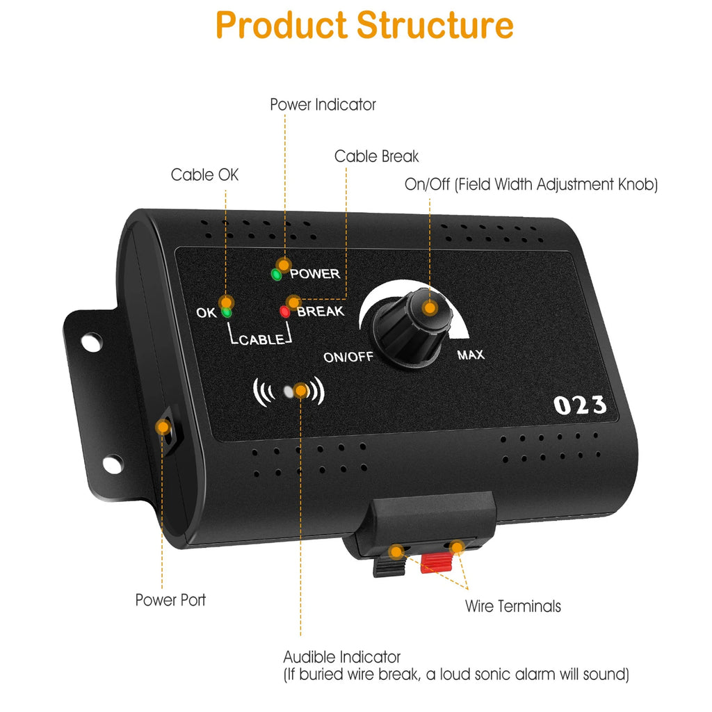 Electric Dog Fence System Pet Tone Shock