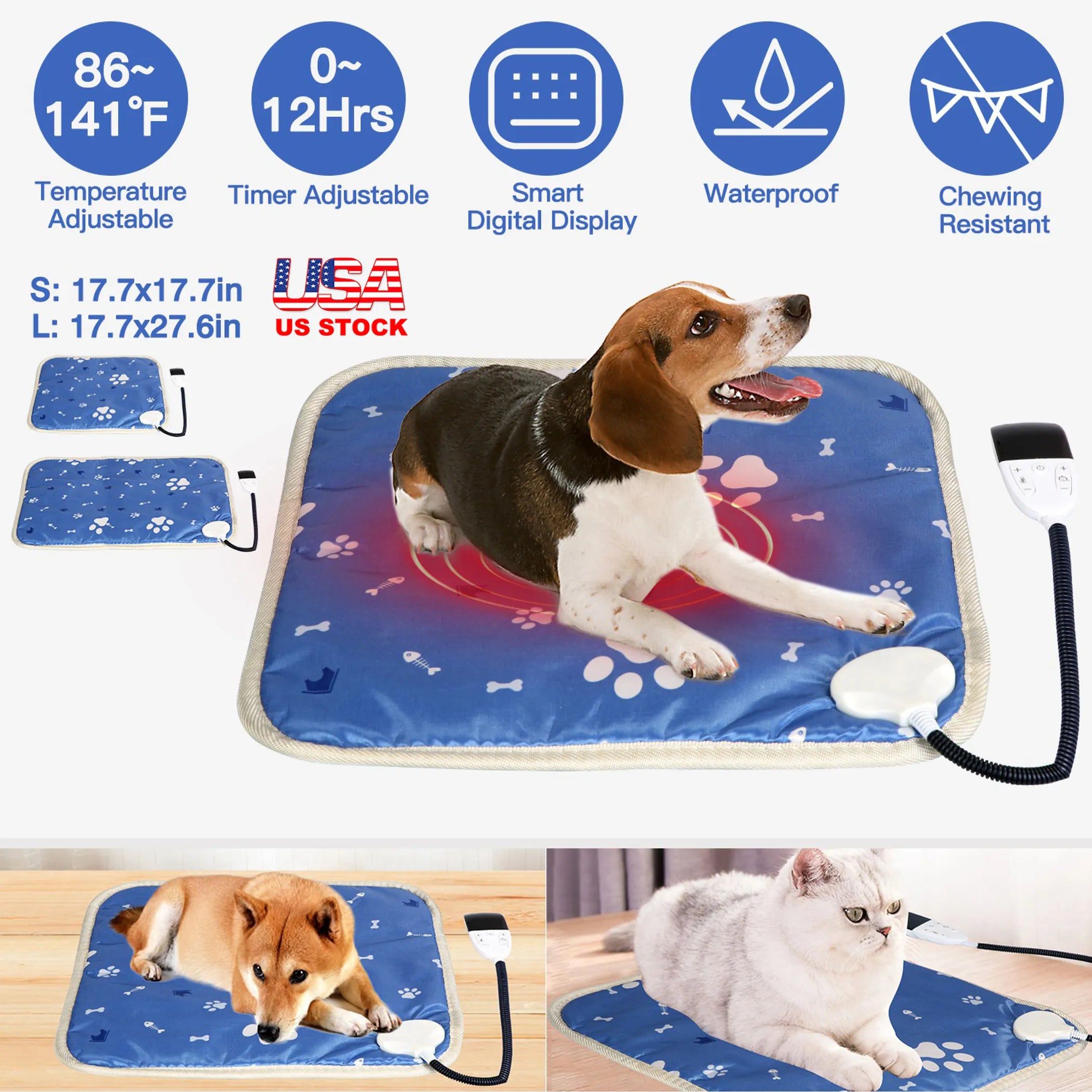 Pet Heating Pad Electric Dog Cat Heating Mat