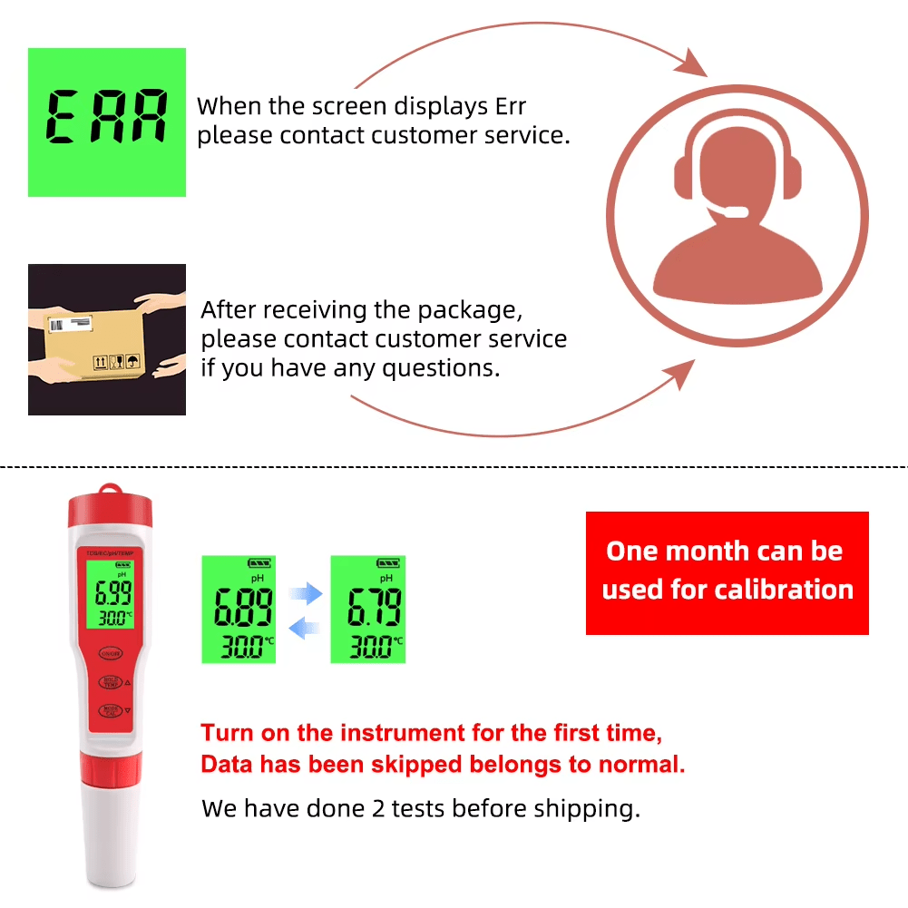 4 in 1 Digital PH EC Meter LCD Tester Pocket Hydroponics Aquarium Water Test Pen - Tail Wagger's Haven