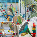 7PCs Parrot Toys Bird Cage Accessories - Tail Wagger's Haven