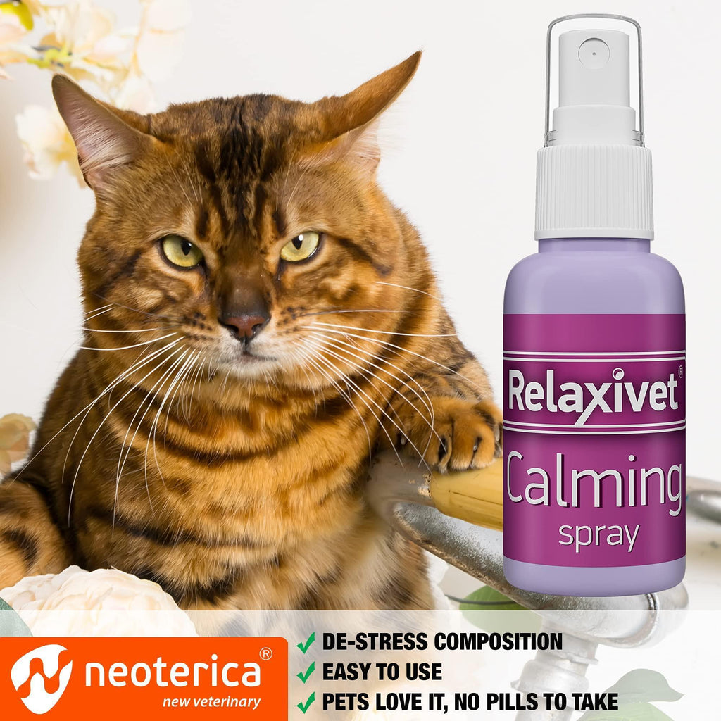 Calming Pheromone Spray Scratch Repellent for Cats Reduce Stress During Travel - Tail Wagger's Haven