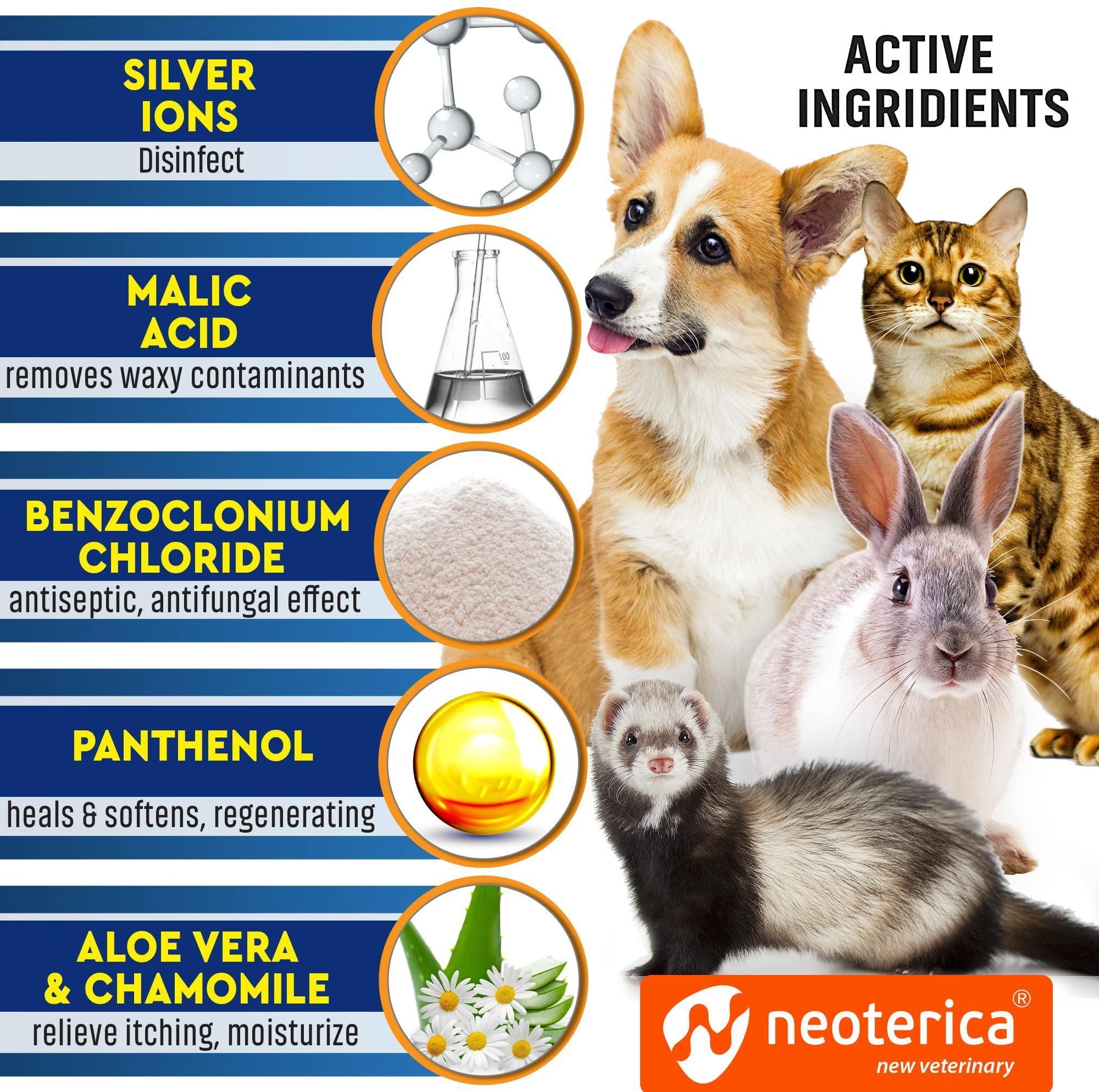 Cat Dog Ear Cleaner Drops Wash Solution Yeast Otic Infection Itchy Ear Treatment - Tail Wagger's Haven