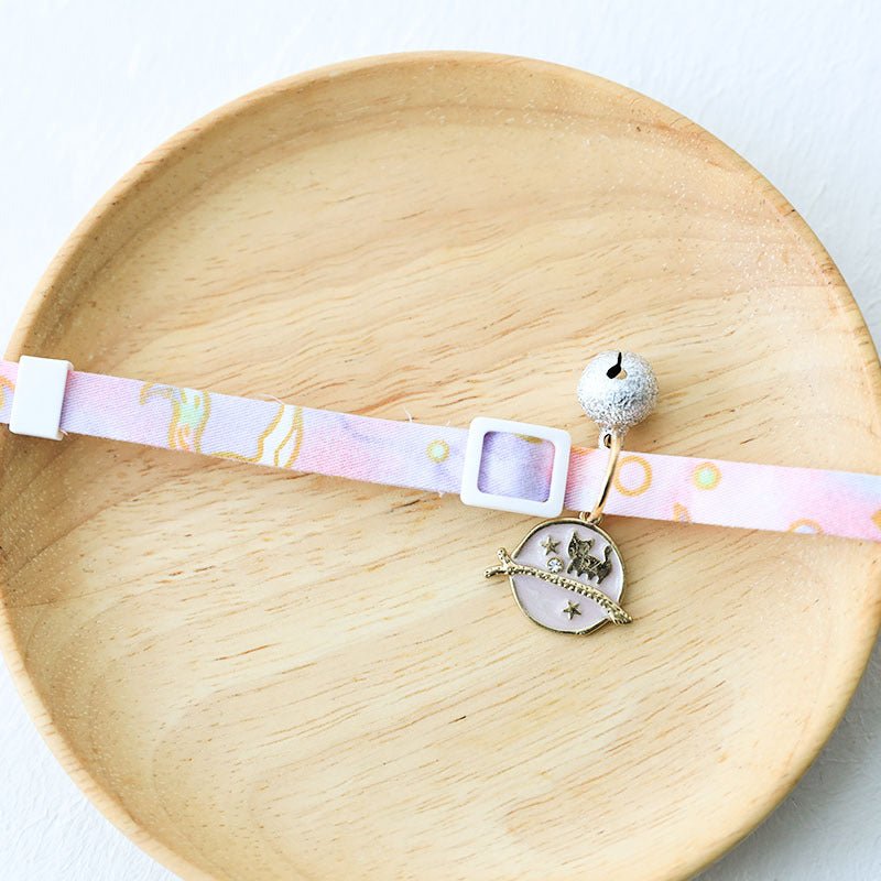 Cute Cat Dog Collar with Silver Bell Anti - Lost Tag - Tail Wagger's Haven