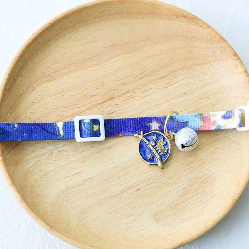 Cute Cat Dog Collar with Silver Bell Anti - Lost Tag - Tail Wagger's Haven