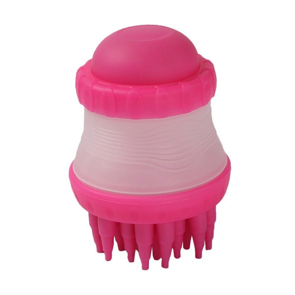 Dog Bath Brush with Massage Comb and Foot Cup - Tail Wagger's Haven
