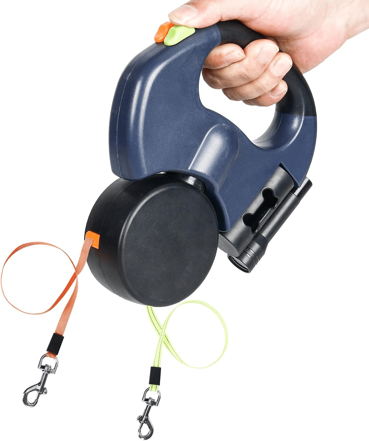 Dual Pet Leash Retractable Reflective Lead 360 Swivel Double Dog Walking Leash - Tail Wagger's Haven