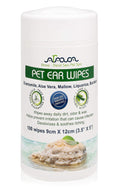 Ear Cleaner Wipes for Dogs Cats Puppies & Kittens 100 Count Removes Dirt Wax - Tail Wagger's Haven