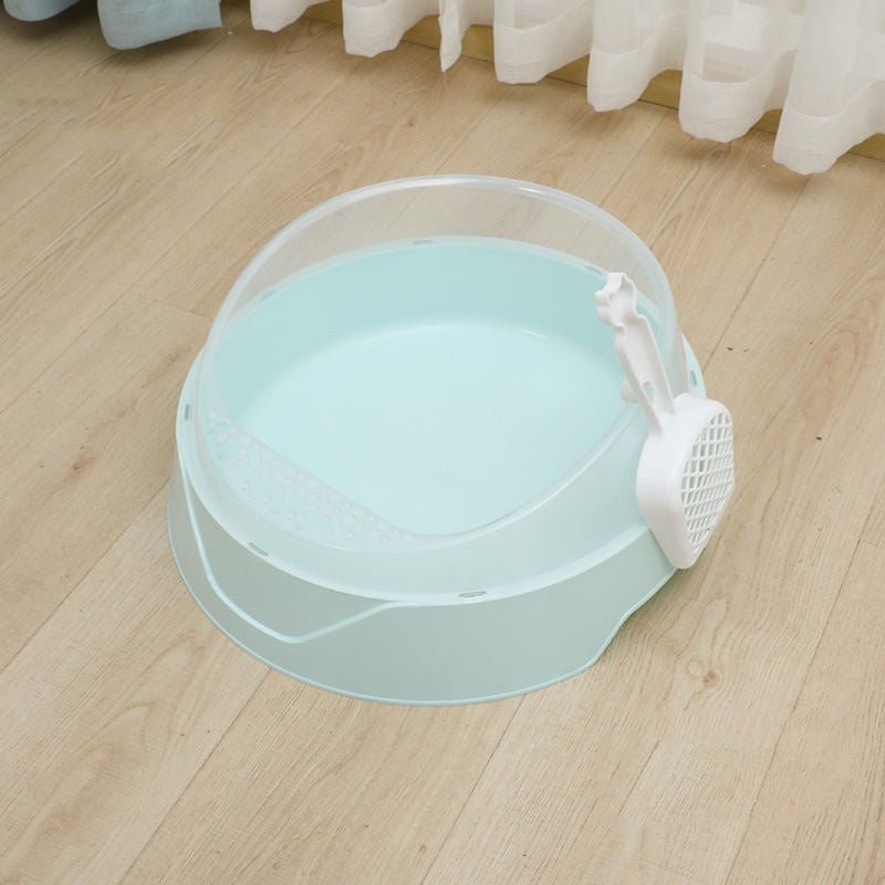 Large Semi - Enclosed Cat Litter Box with Shovel - Tail Wagger's Haven