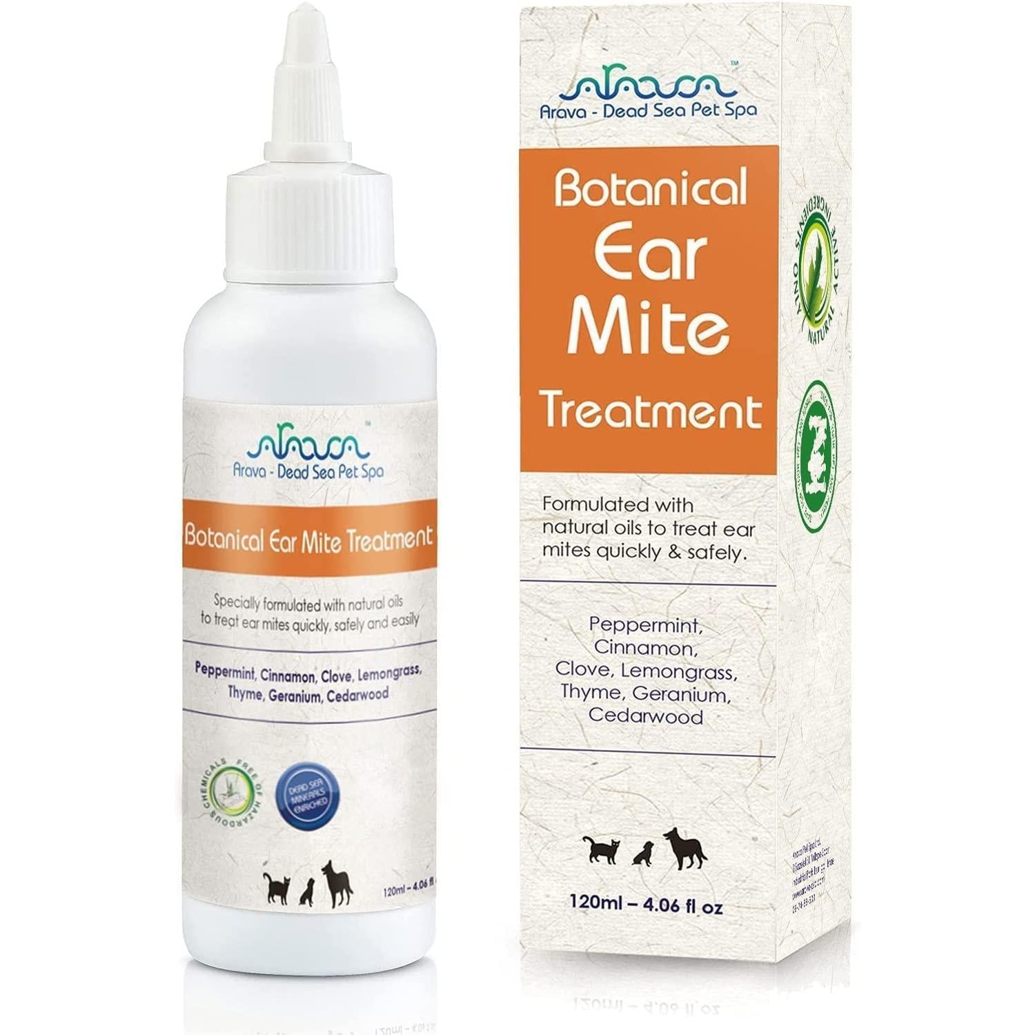 Natural Ear Mite Treatment for Dogs & Cats Pet Ear Mites Infection Cleaner - Tail Wagger's Haven