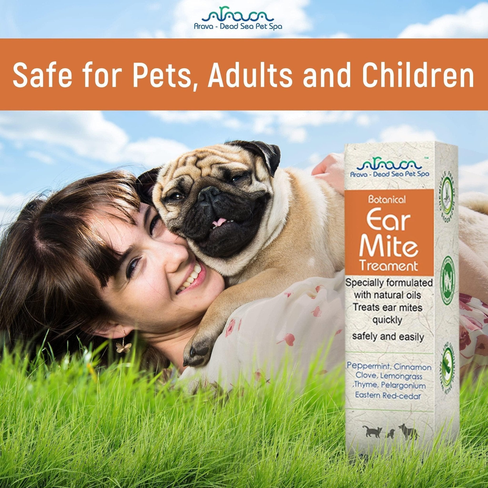 Natural Ear Mite Treatment for Dogs & Cats Pet Ear Mites Infection Cleaner - Tail Wagger's Haven