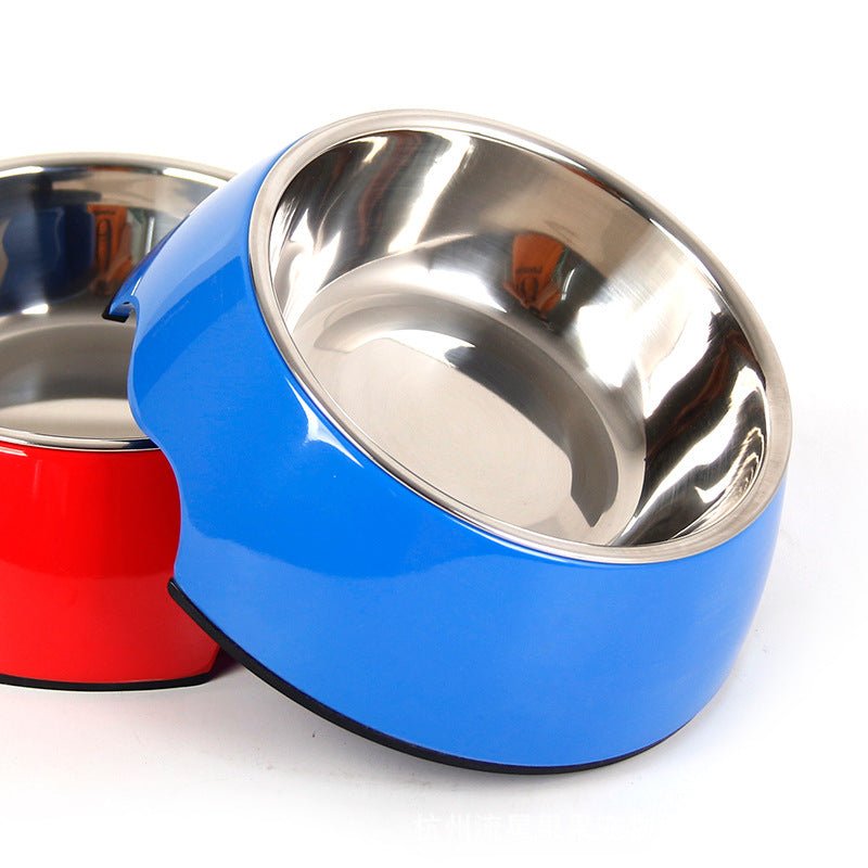 Non - Slip Dual - Use Stainless Steel Pet Bowl - Tail Wagger's Haven