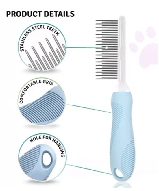 Pet Grooming Needle Comb for Cleaning Fur (Single Piece) - Tail Wagger's Haven