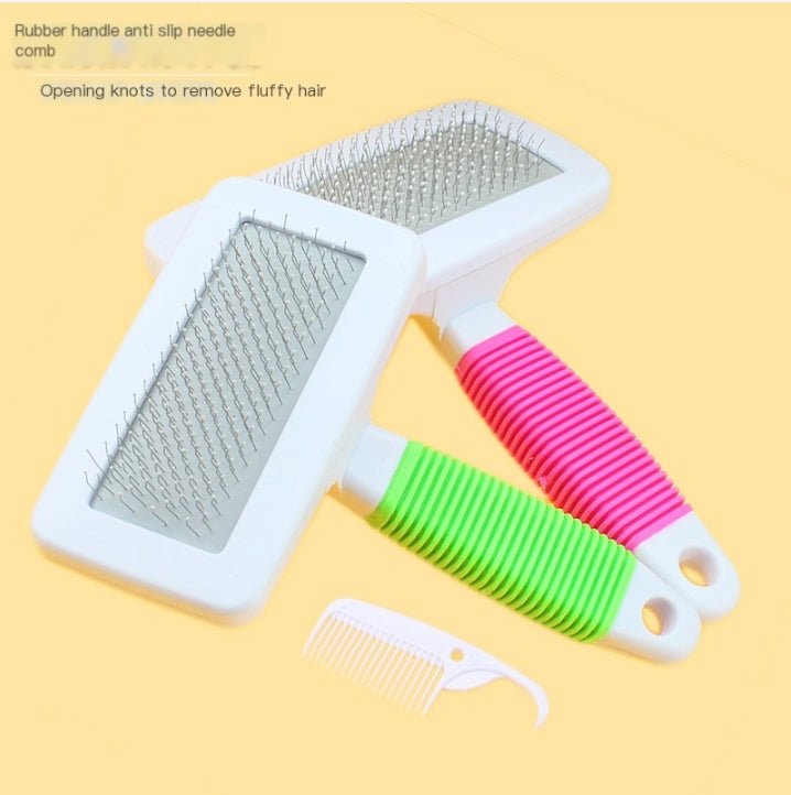 Pet Massage Steel Needle Comb Handle - Tail Wagger's Haven