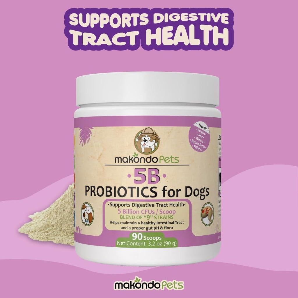 Probiotics for Dogs Puppies Extra Strength 9 Species 5 Billion CFU per Scoop of - Tail Wagger's Haven
