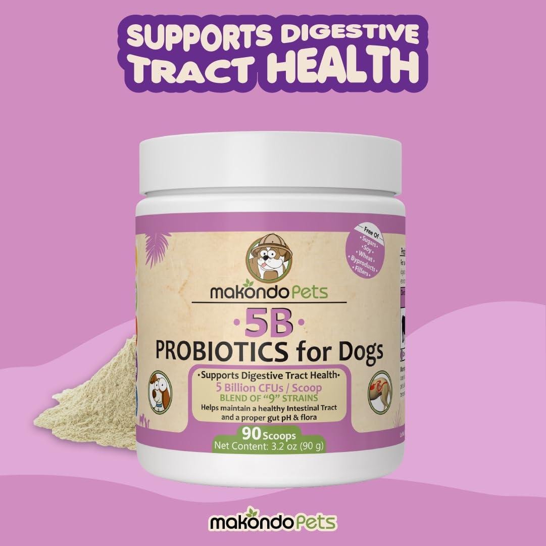 Probiotics for Dogs Puppies Extra Strength 9 Species 5 Billion CFU per Scoop of - Tail Wagger's Haven