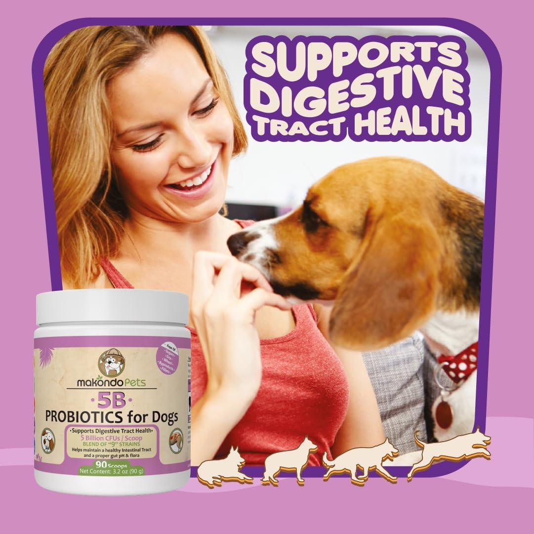 Probiotics for Dogs Puppies Extra Strength 9 Species 5 Billion CFU per Scoop of - Tail Wagger's Haven