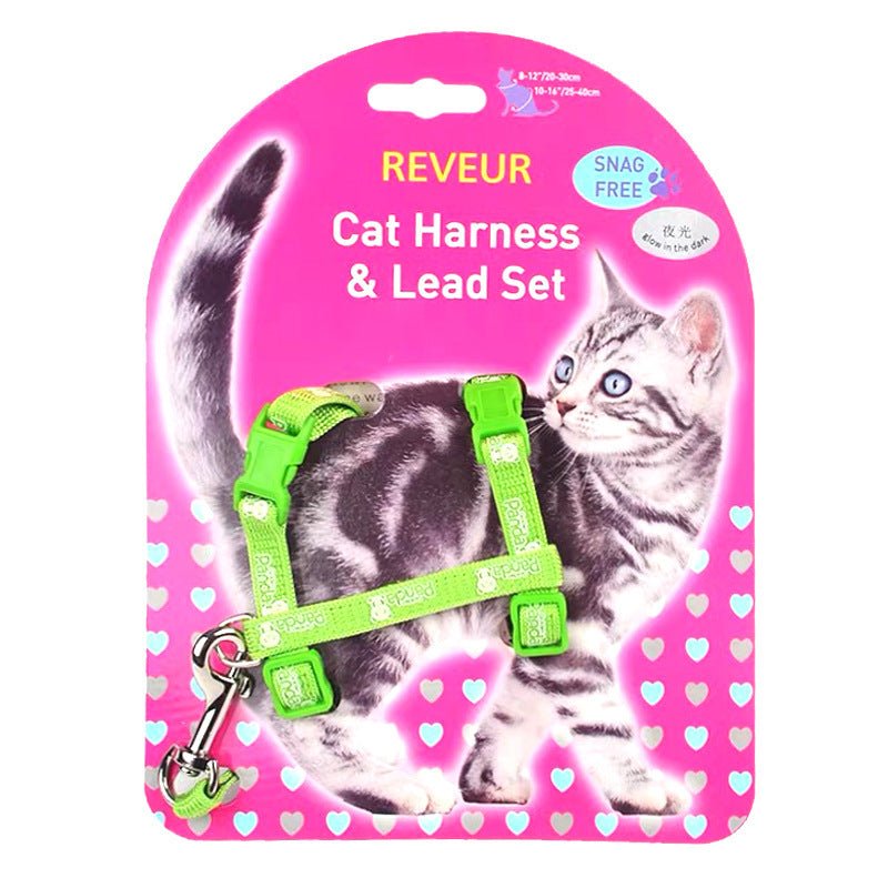Reflective Cat Chest Strap for Night Safety - Tail Wagger's Haven