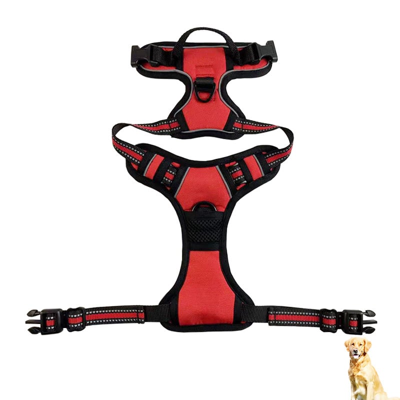 Reflective Nylon Chest and Back Harness for Dogs - Tail Wagger's Haven