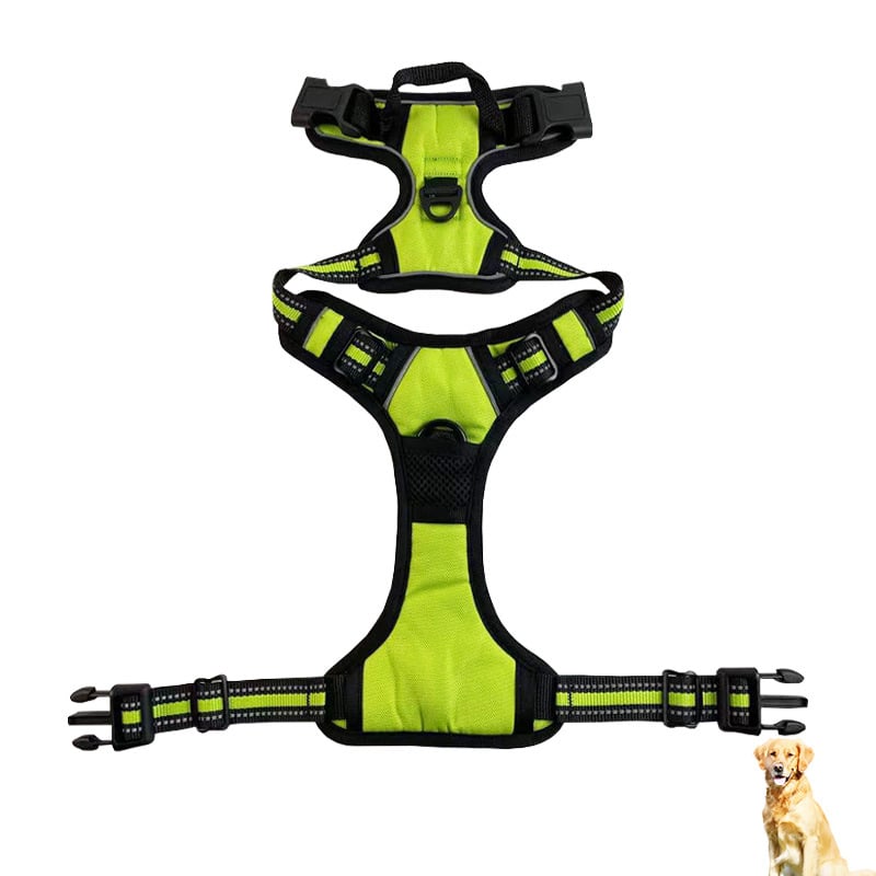 Reflective Nylon Chest and Back Harness for Dogs - Tail Wagger's Haven