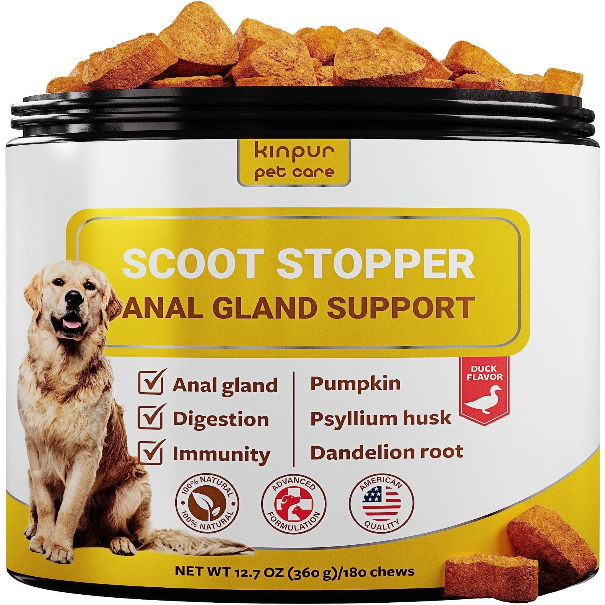 Scoot Stopper Soft Chews Fiber for Dogs Dog Anal Gland and Digestion Support - Tail Wagger's Haven
