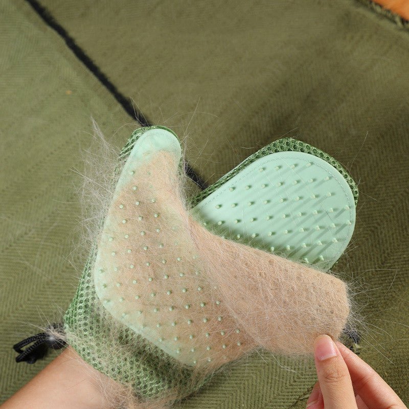 Silicone Massage Gloves and Pet Hair Removal Brushes - Tail Wagger's Haven