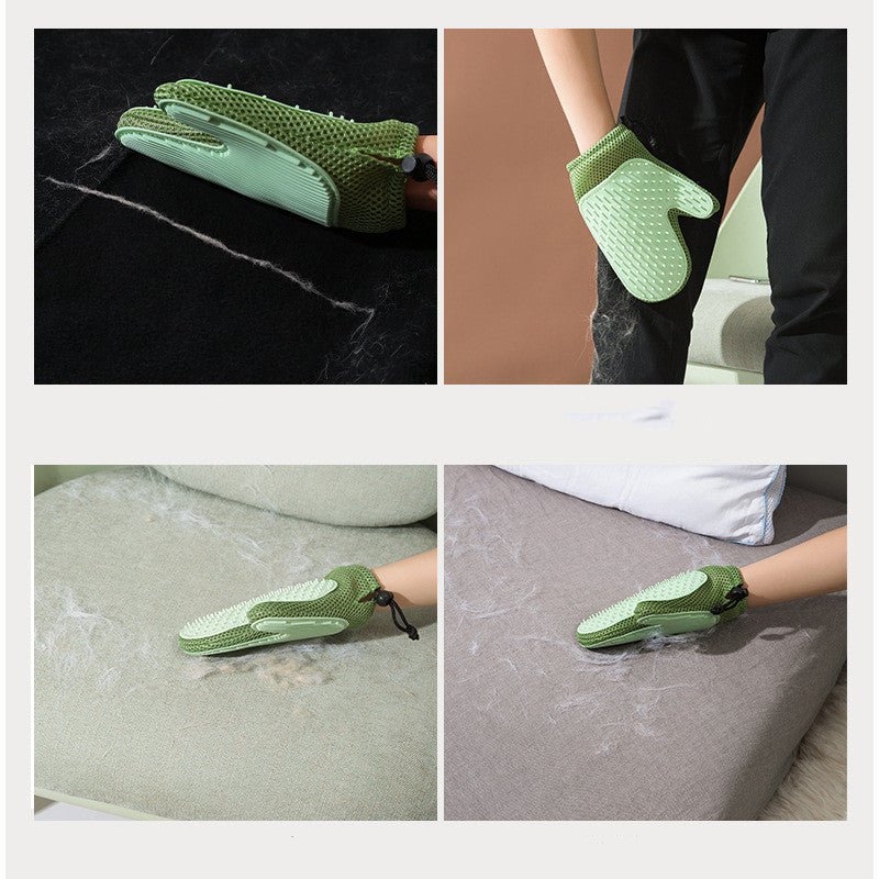 Silicone Massage Gloves and Pet Hair Removal Brushes - Tail Wagger's Haven