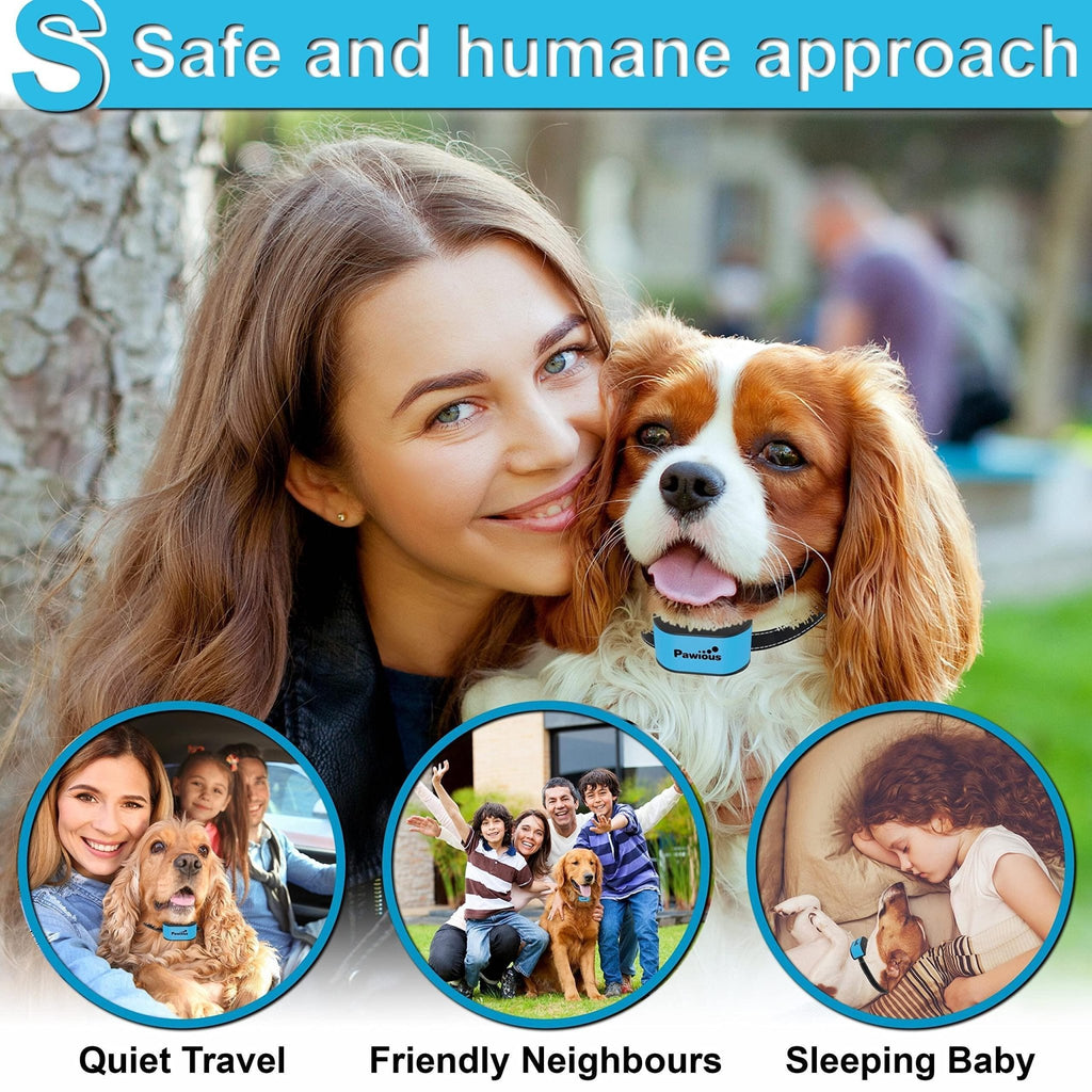 Small Dog Bark Collar Humane No Shock Rechargeable Anti Barking Collar Rainproof - Tail Wagger's Haven