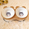 Spine Protection Bowl Holder for Cat Food and Water - Tail Wagger's Haven