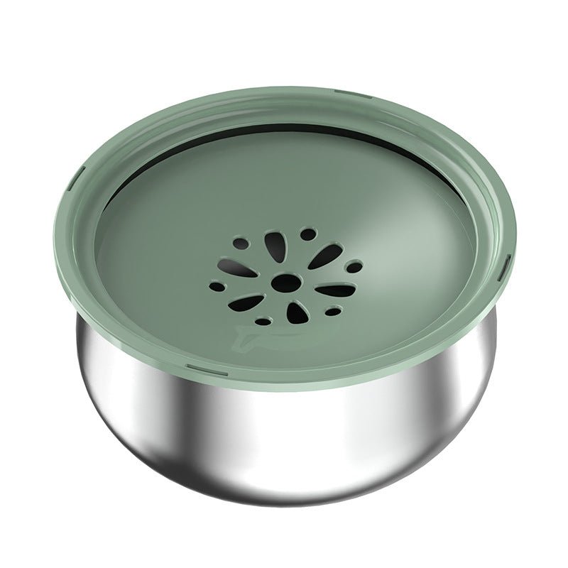 Stainless Steel Large Pet Water Bowl with Splash Guard - Tail Wagger's Haven