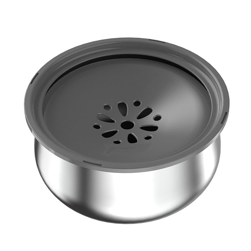 Stainless Steel Large Pet Water Bowl with Splash Guard - Tail Wagger's Haven