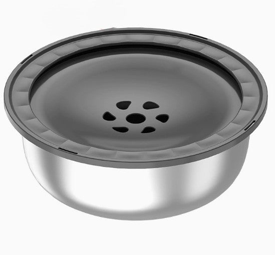 Stainless Steel Large Pet Water Bowl with Splash Guard - Tail Wagger's Haven