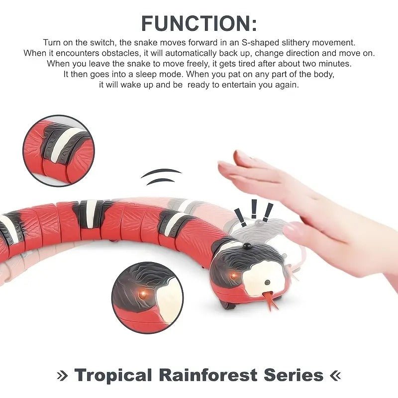 USB Charging Interactive Snake Toy for Cats - Endless Fun - Tail Wagger's Haven