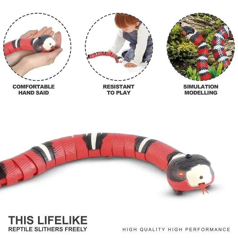 USB Charging Interactive Snake Toy for Cats - Endless Fun - Tail Wagger's Haven