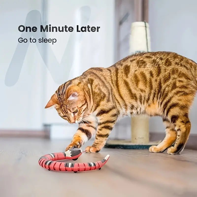 USB Charging Interactive Snake Toy for Cats - Endless Fun - Tail Wagger's Haven