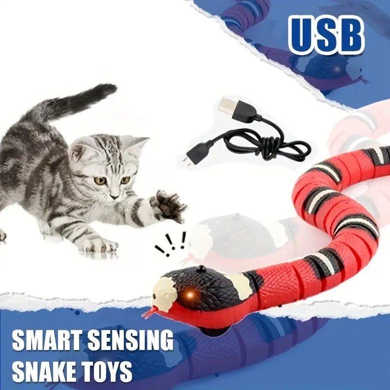 USB Charging Interactive Snake Toy for Cats - Endless Fun - Tail Wagger's Haven