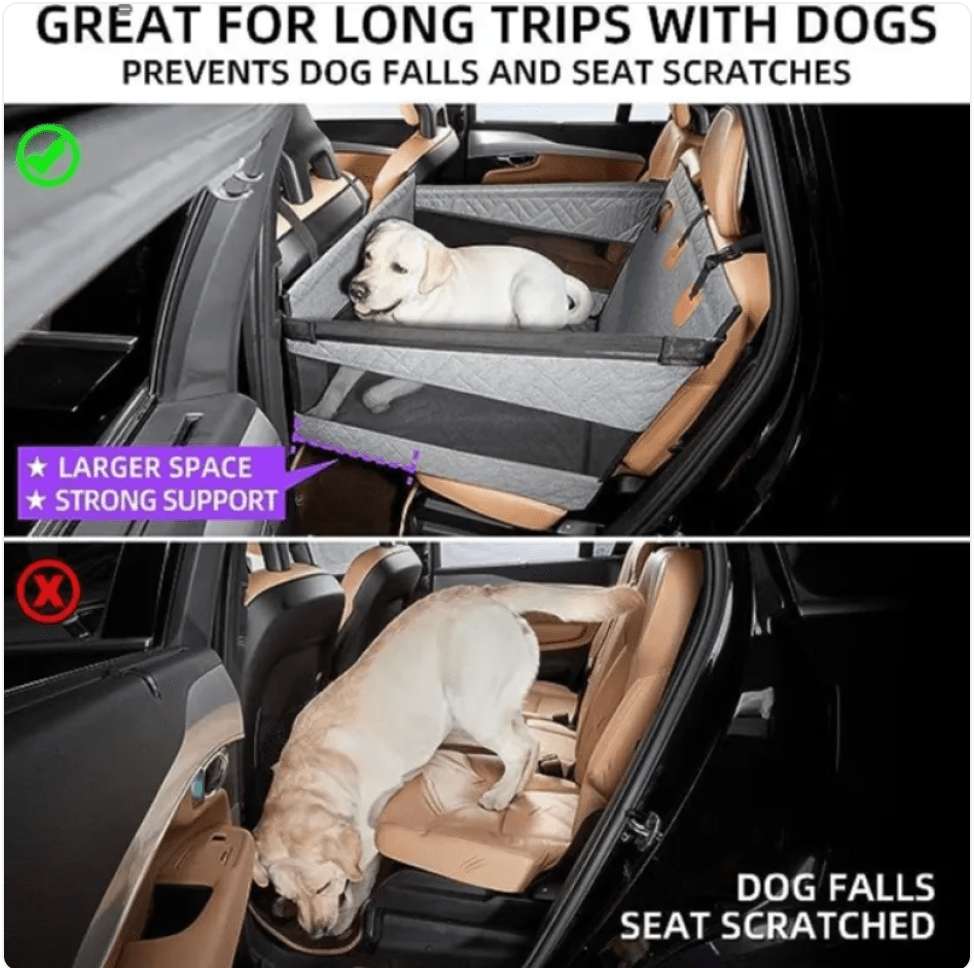 Waterproof & Dirt - Resistant Dog Bed for Car Travel - Tail Wagger's Haven